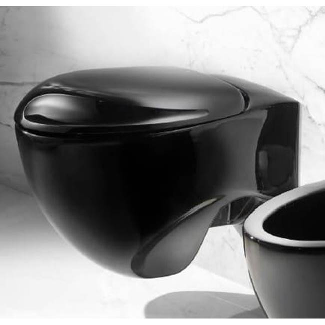 AeT Italia Wall-Hung Toilet - Black Matte. Total Clean.  Fits With Geberit In Wall Tank Part No: 111.798.00.1