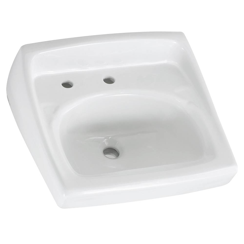 American Standard Canada Lucerne™ Wall-Hung Sink With Center Hole Only and Extra Left-Hand Hole