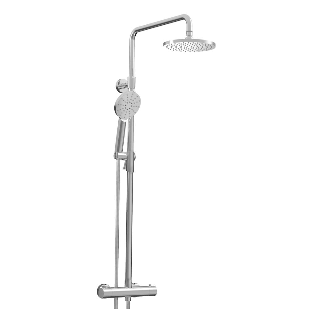 BARiL Complete Thermostatic Shower Kit On Pillar (Shared Ports)