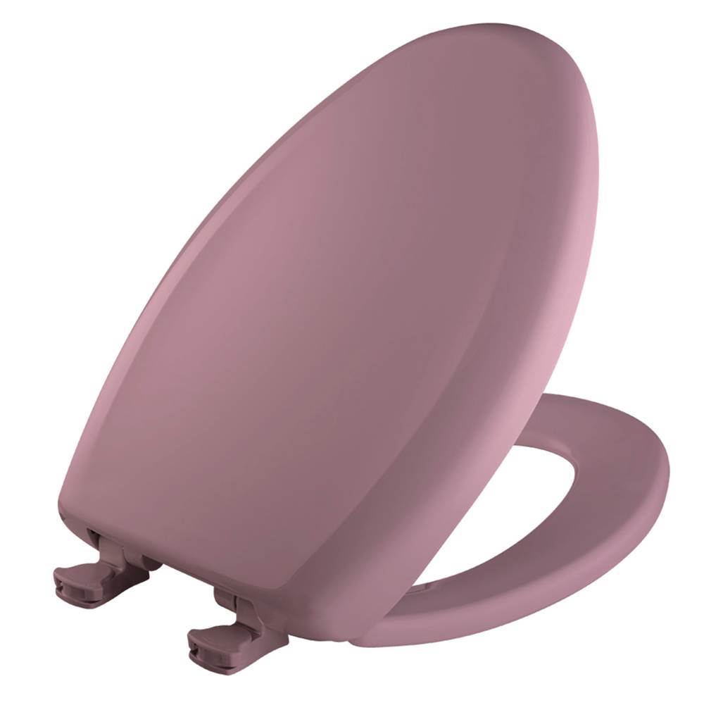 Bemis Elongated Plastic Toilet Seat in Dusty Rose with STA-TITE Seat Fastening System, Easy-Clean and Change and Whisper-Close Hinge