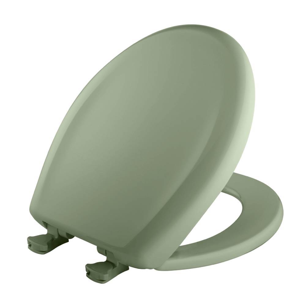 Bemis Round Plastic Toilet Seat in Bayberry with STA-TITE Seat Fastening System, Easy-Clean and Change and Whisper-Close Hinge