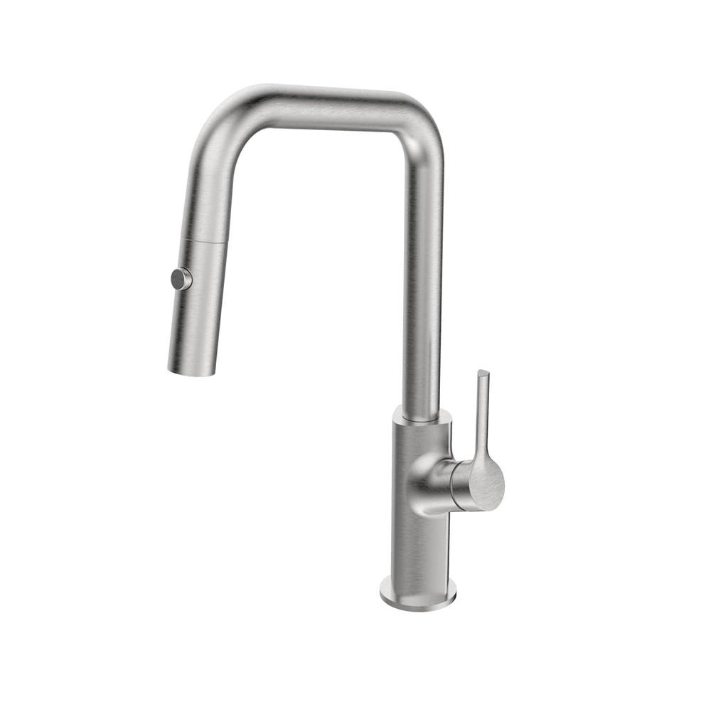 Belanger Nobua Kitchen Sink Faucet w/Integrated Pull-Down Spray and Angled Spout