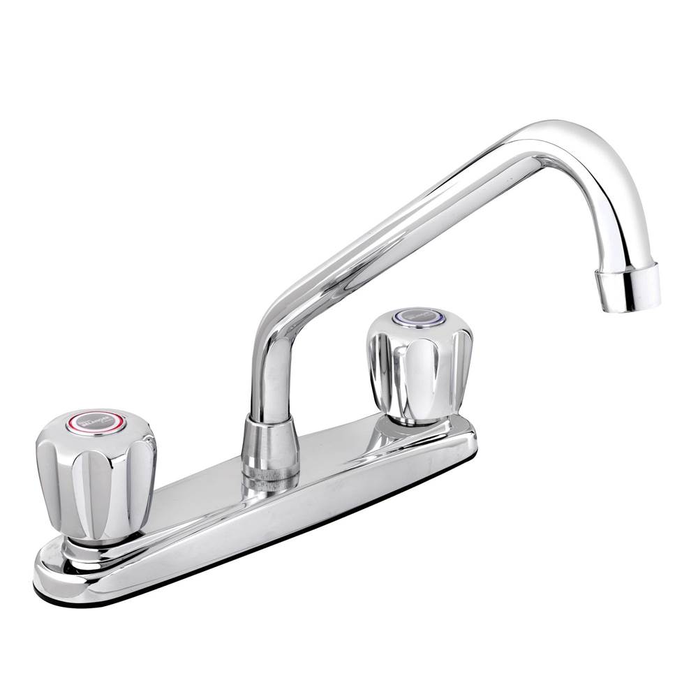 Belanger 8'' Kitchen Faucet Cp W/K2 Chrome Round Handle Plastic
