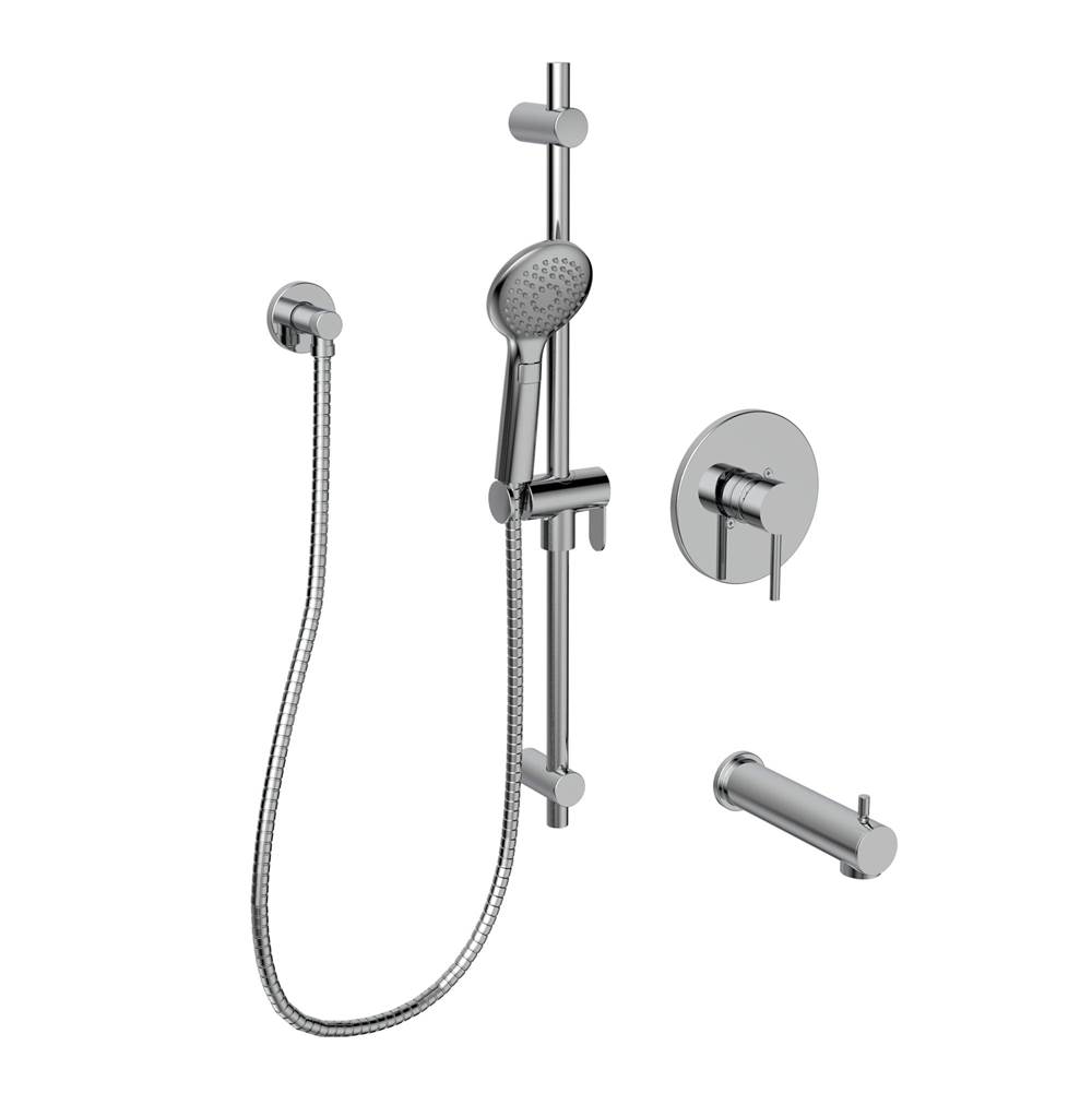 Belanger Source Tub/Shower Faucet Trim Kit w/PB Thermo Valve Trim, Diverter Spout & Hand Shower  - Valve Required