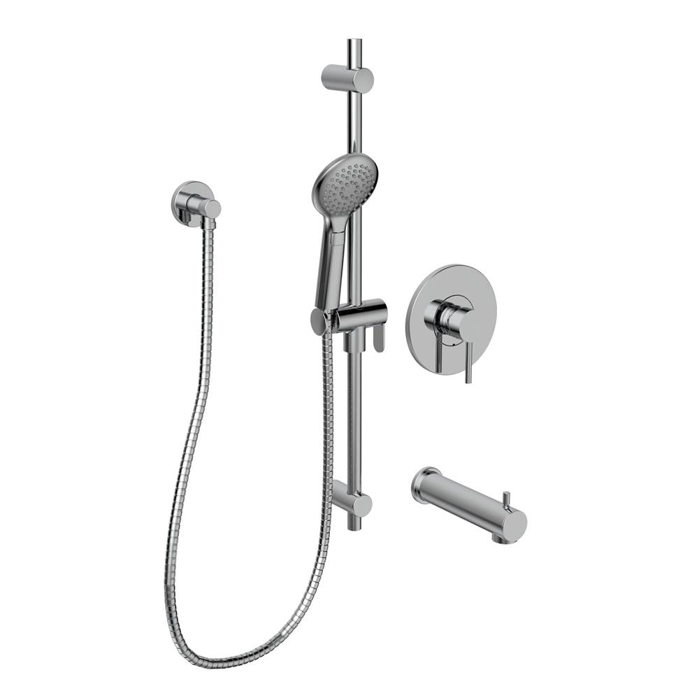 Belanger Source PB Tub/Shower Faucet Trim Kit w/Diverter Spout & Hand Shower  - Valve Required