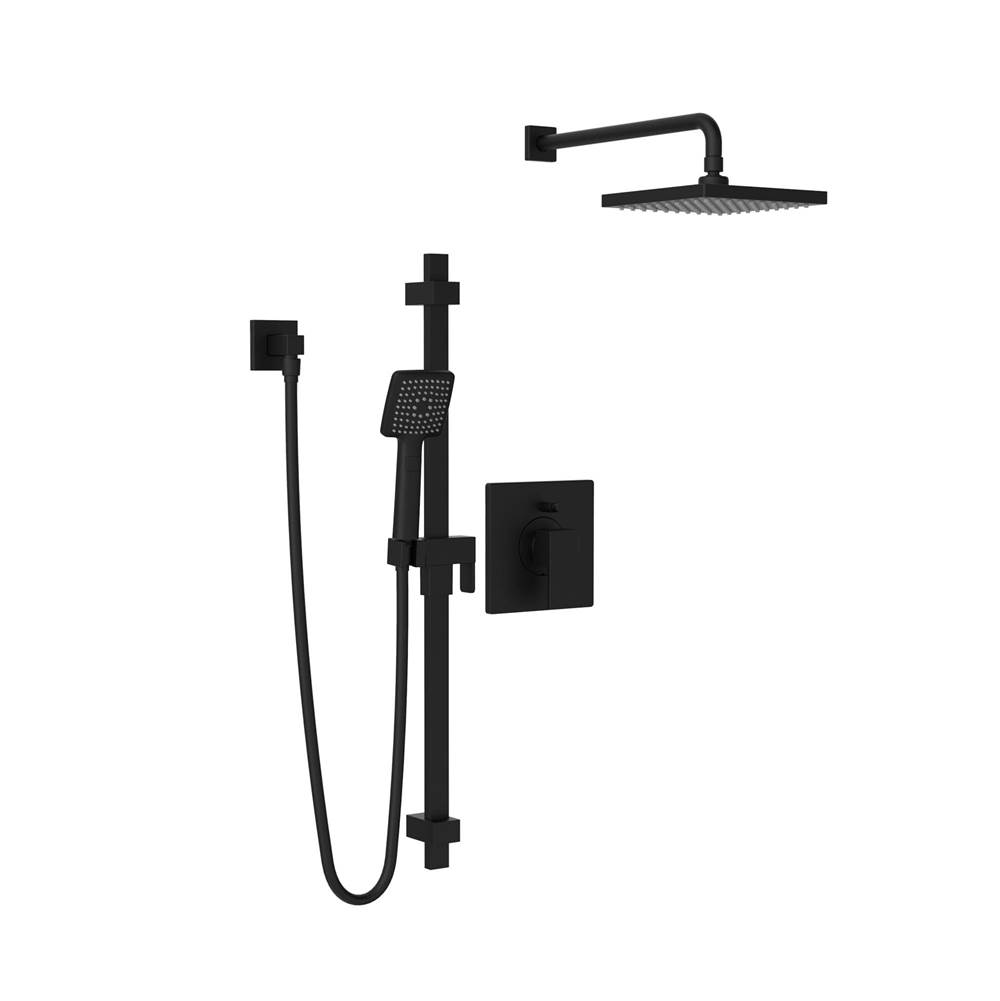 Belanger AXO PB Diverter Shower Faucet Trim Kit w/Hand Shower & WM Rain Shower Head  - Valve Required