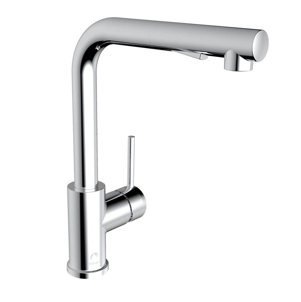 Belanger Slim Kitchen Sink Faucet w/Integrated Pull-Down Spray and Angled Spout