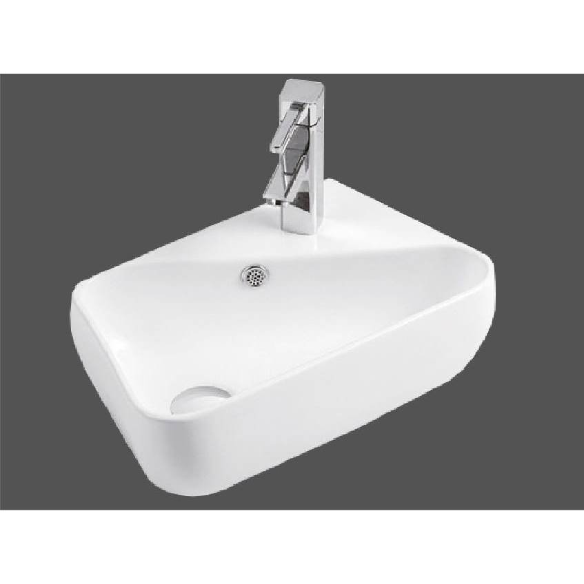 Bellati Porcelain wall-mounted washbasin with overflow Moscou