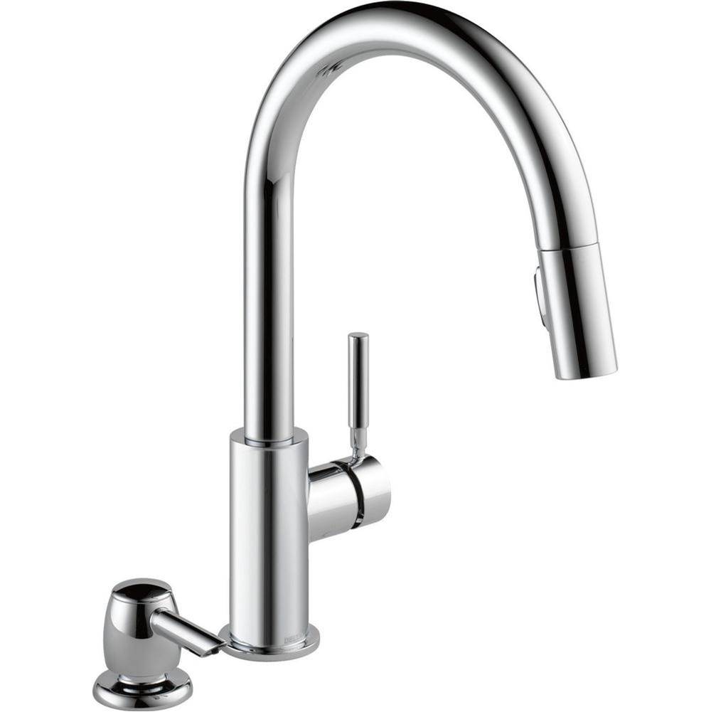 Delta Canada Single Handle Pull-Down Kitchen Faucet With Soap Dispenser