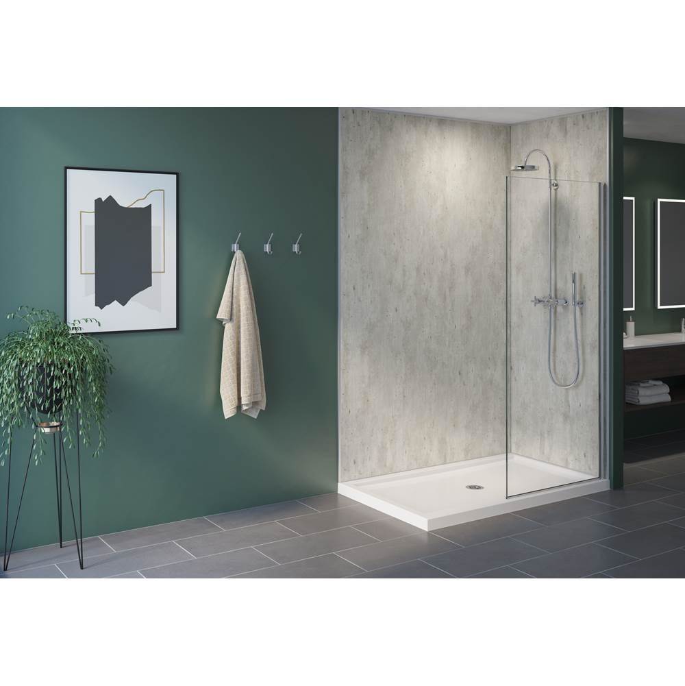 Fleurco Canada FIBO 2 SIDED WALL PANEL KIT 48X38,CRACKED CEMENT