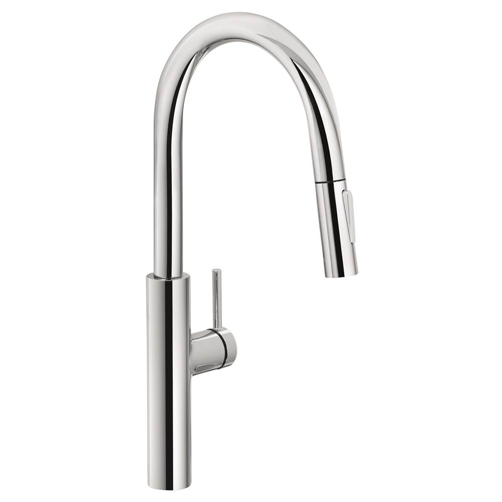 Franke Residential Canada Pescara 19.7-inch Single Handle Pull-Down Kitchen Faucet in Polished Chrome, PES-PDX-CHR
