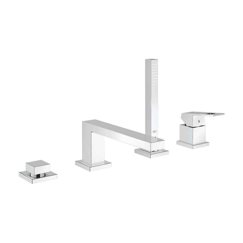 Grohe Canada 4 Hole Single Handle Deck Mount Roman Tub Faucet with 66 L min 175 gpm Hand Shower