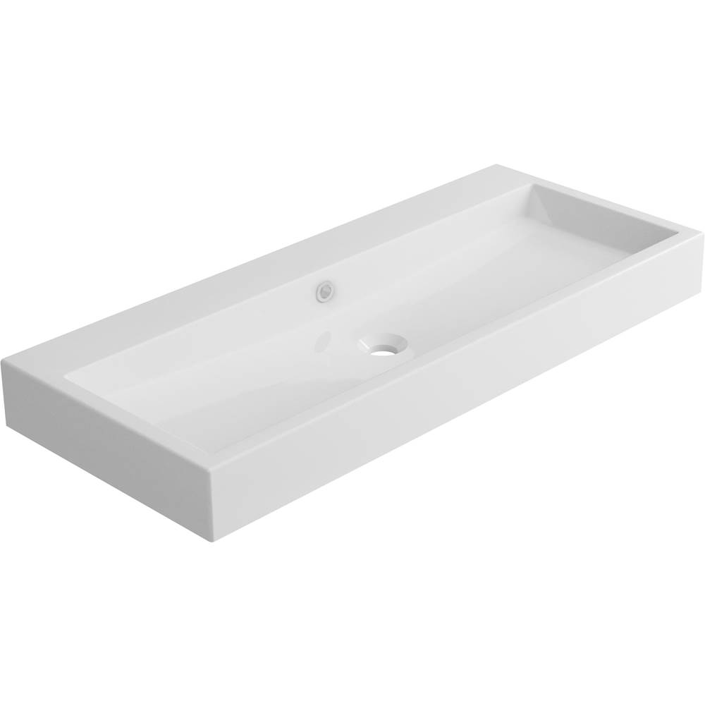 ICO Bath Vivaldi Trough Sink - Gloss White