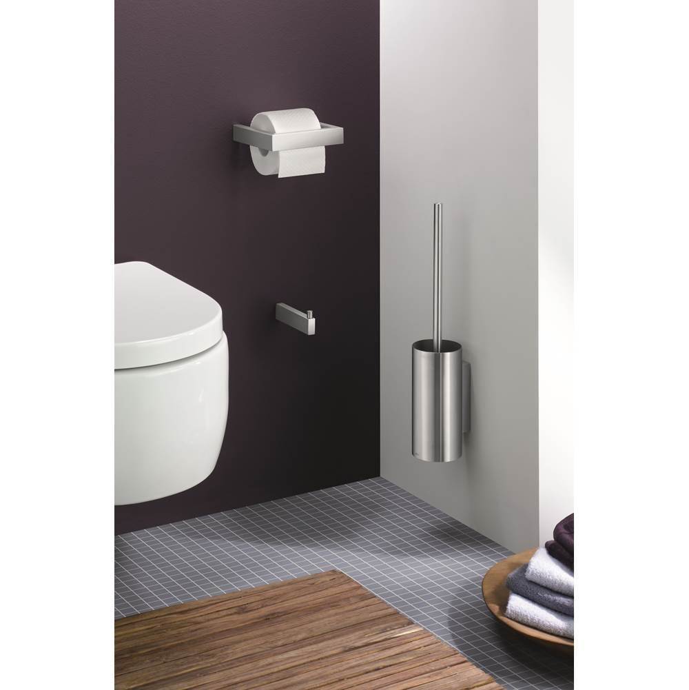 Zack WHILE STOCKS LAST - 6.25'' x 6'' Linea Toilet Roll Holder Wall Mounted - Stainless Steel