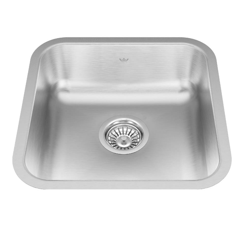 Kindred Canada Steel Queen 15.75-in LR x 15.75-in FB Undermount Single Bowl Stainless Steel Hospitality Sink