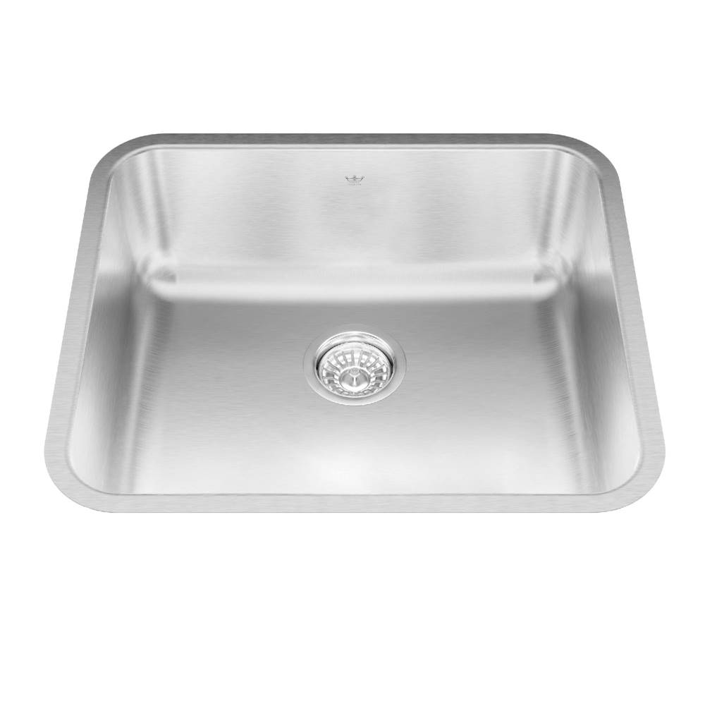 Kindred Canada Steel Queen 21.75-in LR x 18.75-in FB Undermount Single Bowl Stainless Steel Kitchen Sink