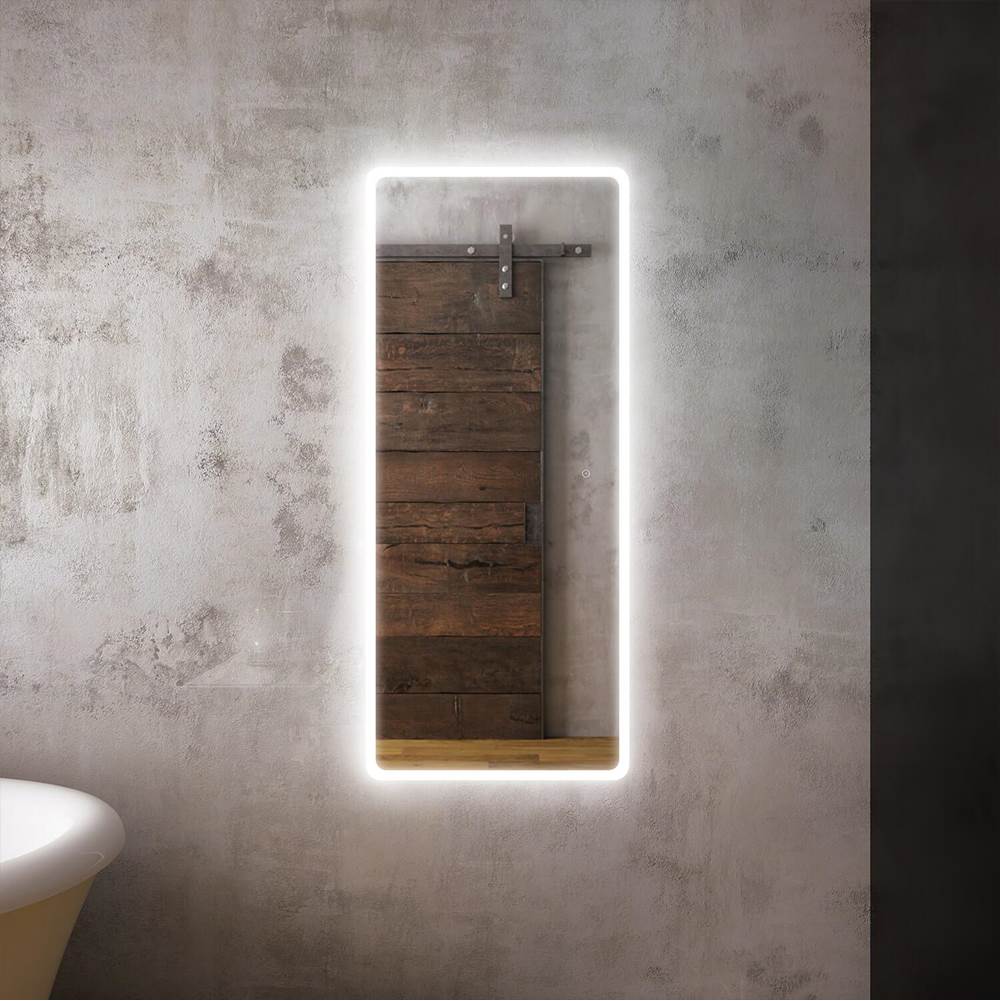 Kalia PROFILA Rect. LED Lighting Mirror 24 x 56 With Frosted Strip Edge and 2-Tones Touch Switch