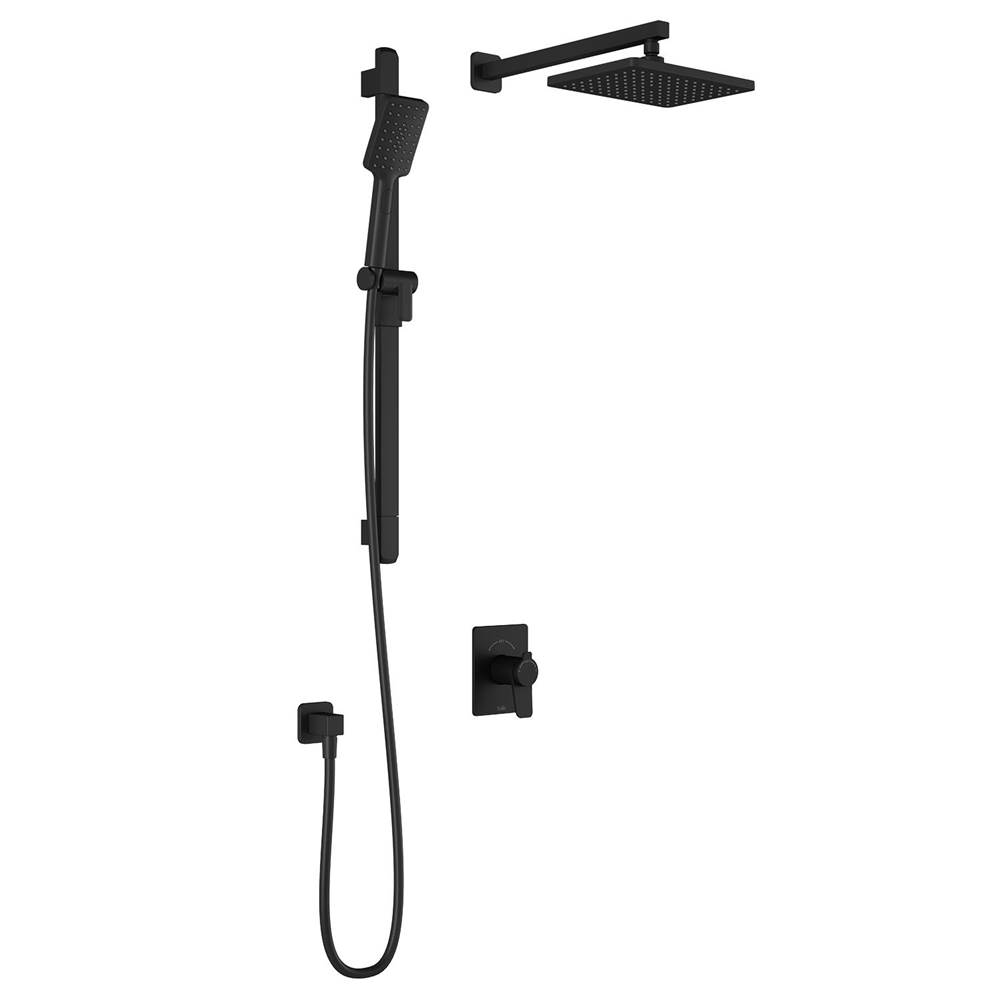 Kalia MOROKA™ TCD1 AQUATONIK™ T/P Coaxial Shower System with Wallarm Matte Black