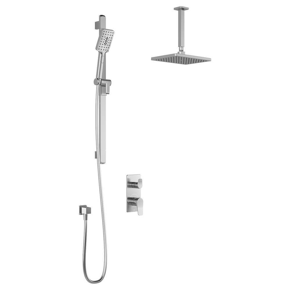 Kalia MOROKA™ TD2 AQUATONIK™ T/P with Diverter Shower System with Vertical Ceiling Arm Chrome
