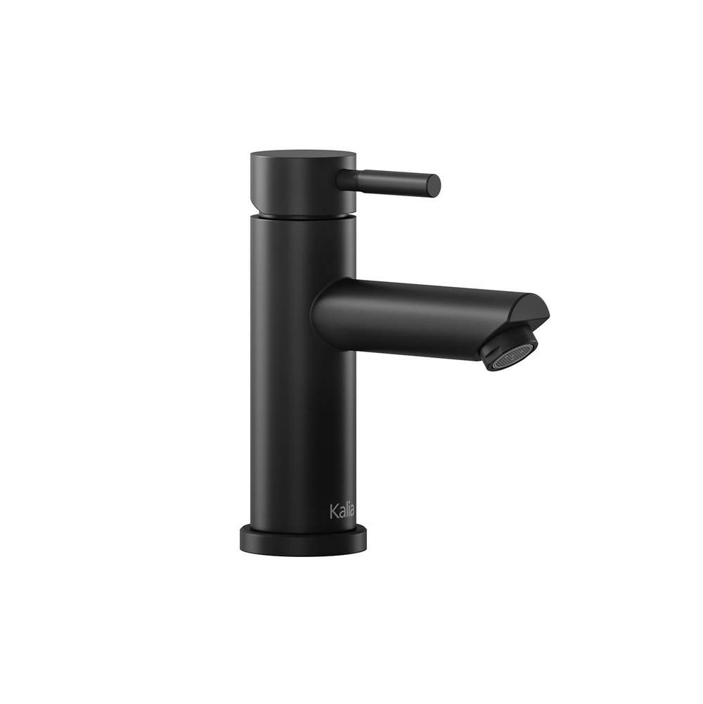 Kalia SPEC LIVIO™ Single Hole Lavatory Faucet With Push Drain and Overflow Matte Black