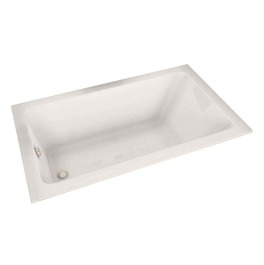 Maax Canada Pose 72 in. x 42 in. Drop-in Bathtub with Aeroeffect System End Drain in Biscuit