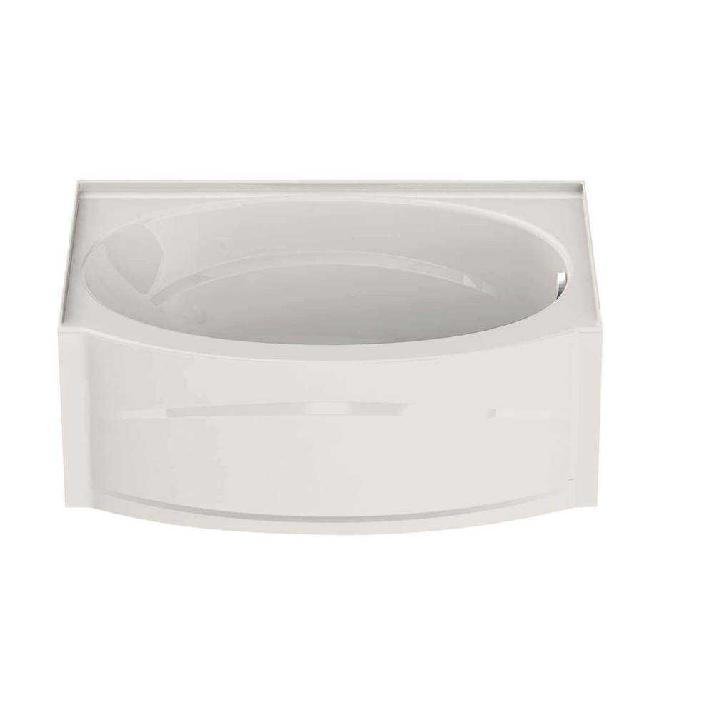 Maax Canada Islander AFR 60 in. x 38 in. Alcove Bathtub with Aeroeffect System Right Drain in Biscuit