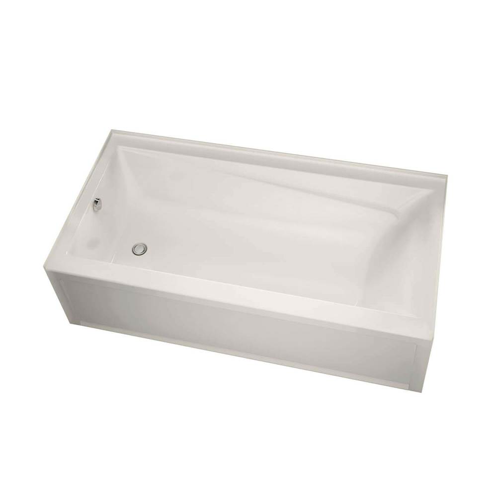 Maax Canada Exhibit IFS AFR 59.75 in. x 30 in. Alcove Bathtub with Combined Whirlpool/Aeroeffect System Left Drain in Biscuit