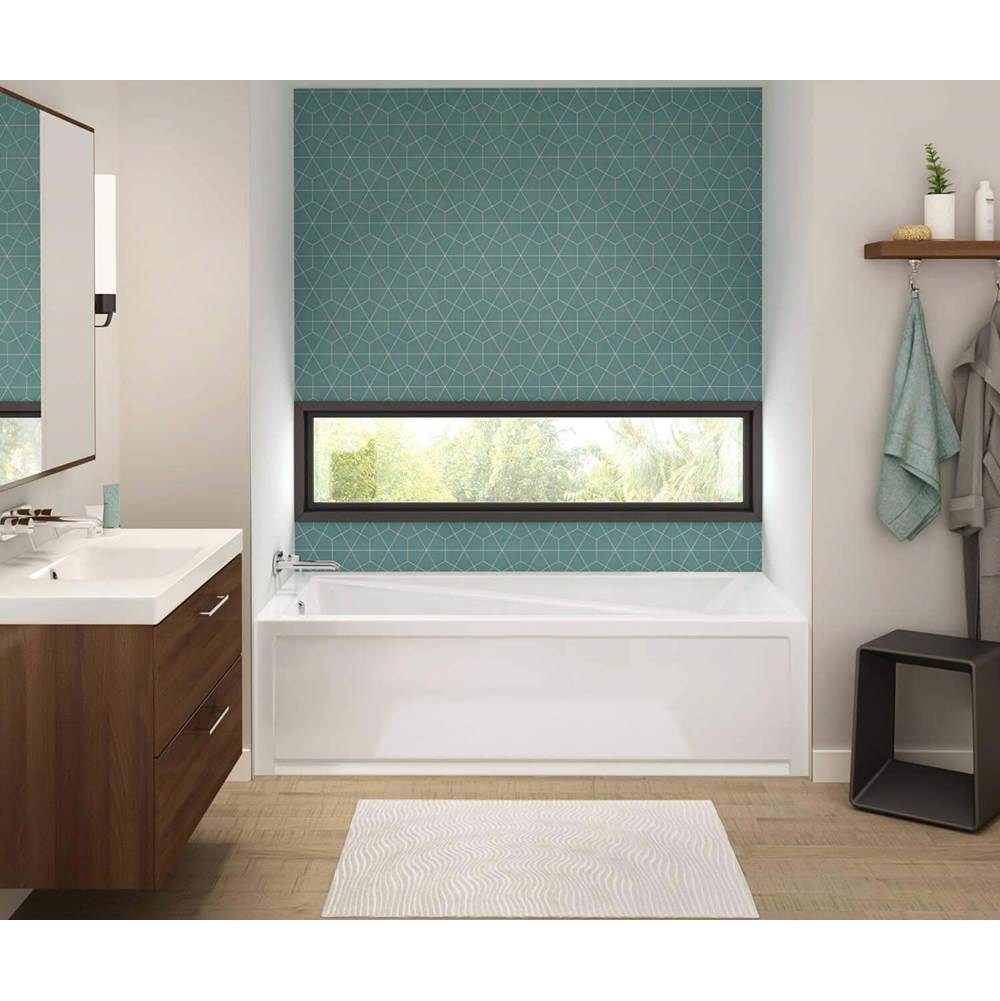 Maax Canada Exhibit IFS 71.875 in. x 42 in. Alcove Bathtub with Combined Whirlpool/Aeroeffect System Left Drain in White
