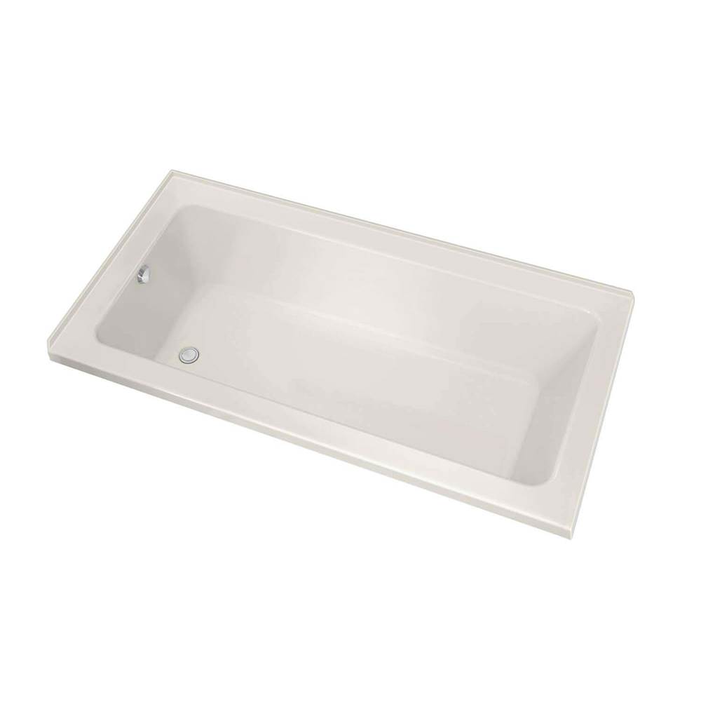 Maax Canada Pose IF 59.625 in. x 29.875 in. Corner Bathtub with Aeroeffect System Right Drain in Biscuit