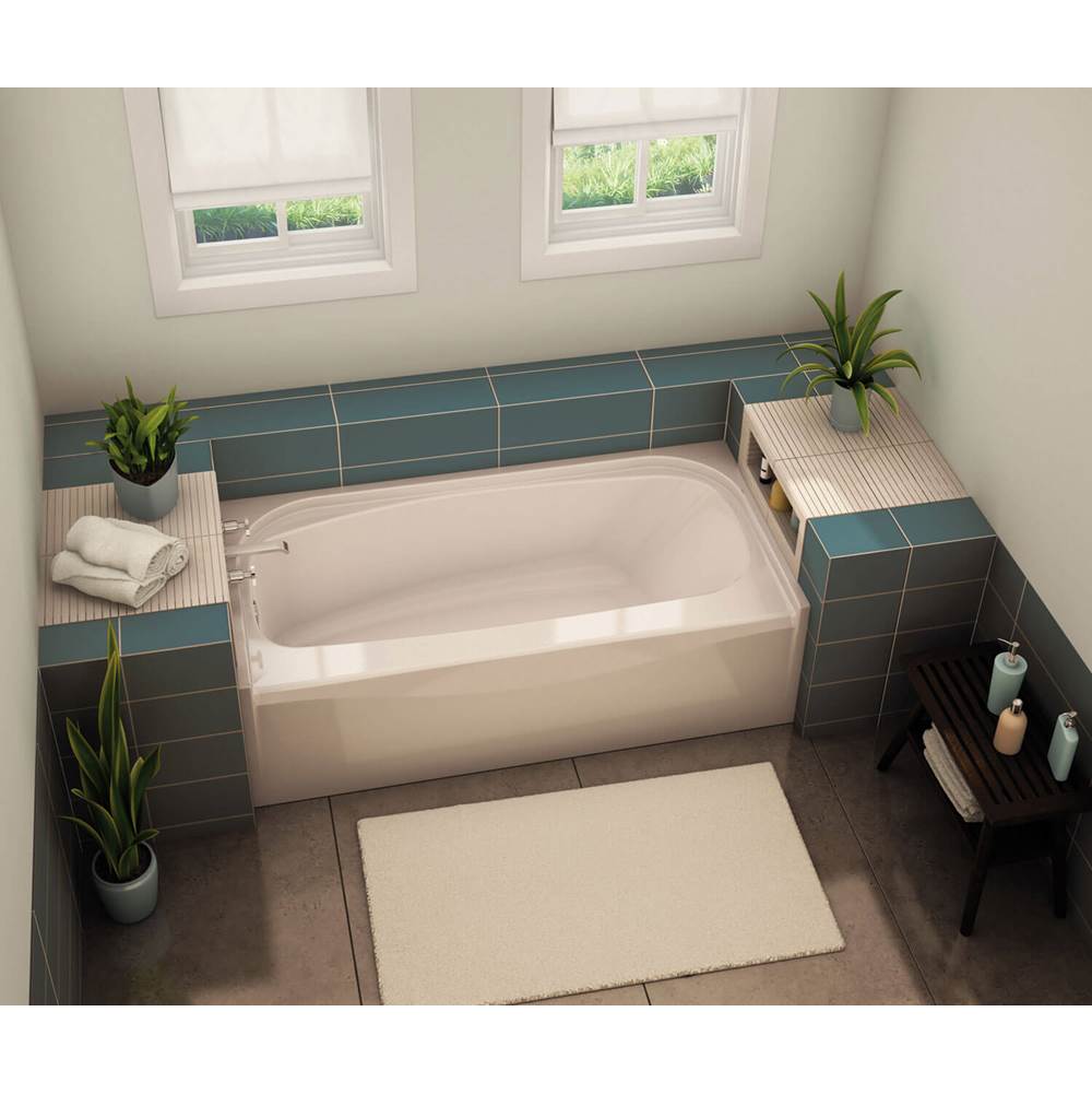 Maax Canada TOF-3060 59.75 in. x 29.875 in. Alcove Bathtub with Left Drain in White