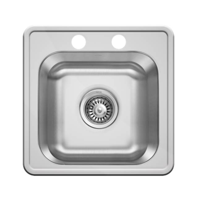 Nautika Single Sink, 15''x15''x6'', 1-Hole