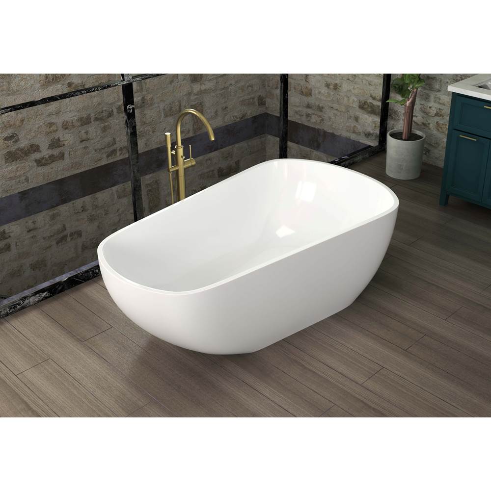 Oceania Muskoka Freestanding 67 x 36, Soaking Bathtub, Glossy White