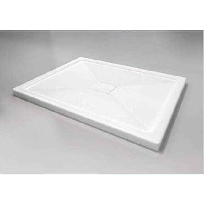 Oceania Shower Base,  Square cover drain , 36 x 32, Glossy White