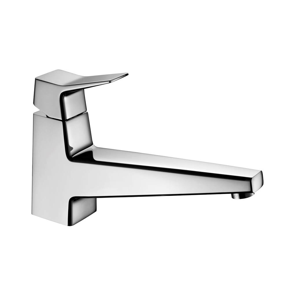 Palazzani CLACK - Single lever lavatory faucet with elongated spout with click-clack waste l.25'' (CHROME)