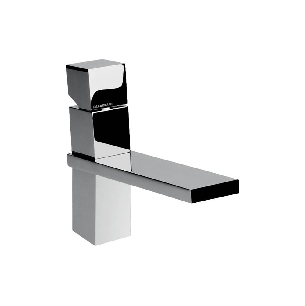 Palazzani TRACK - Single lever lavatory faucet with Click-Clack waste 1.25'' , elongated spout 160 mm with tail piece  (Chrome)