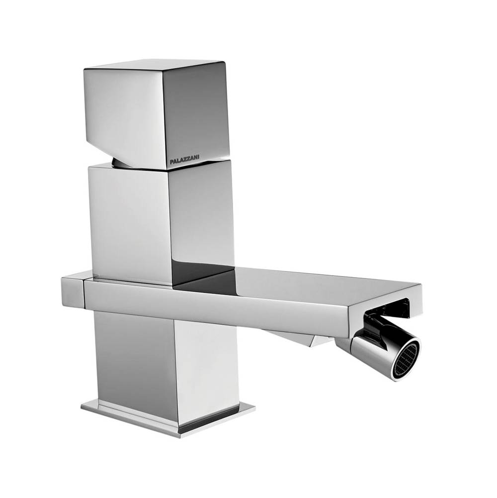 Palazzani TRACK - Single lever bidet faucet with pop-up waste 1.25'' (Chrome)