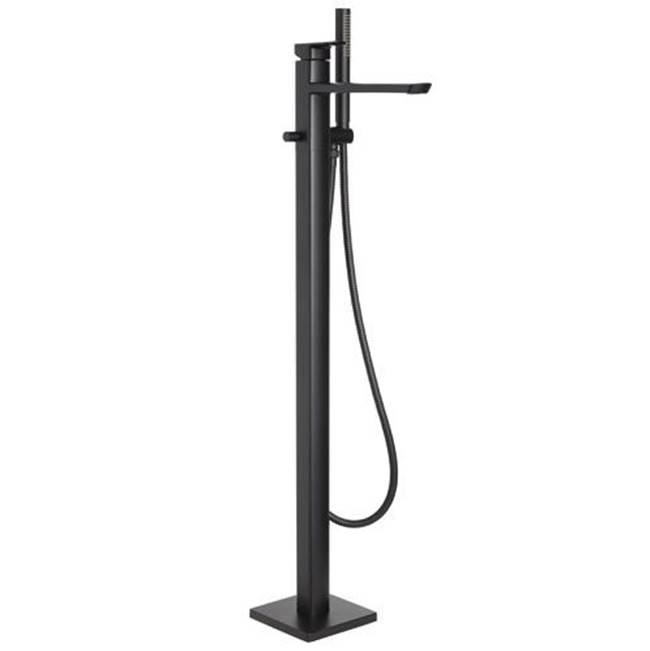 Palazzani IS, Free standing tub faucet with handshower. (Brushed dark nickel)