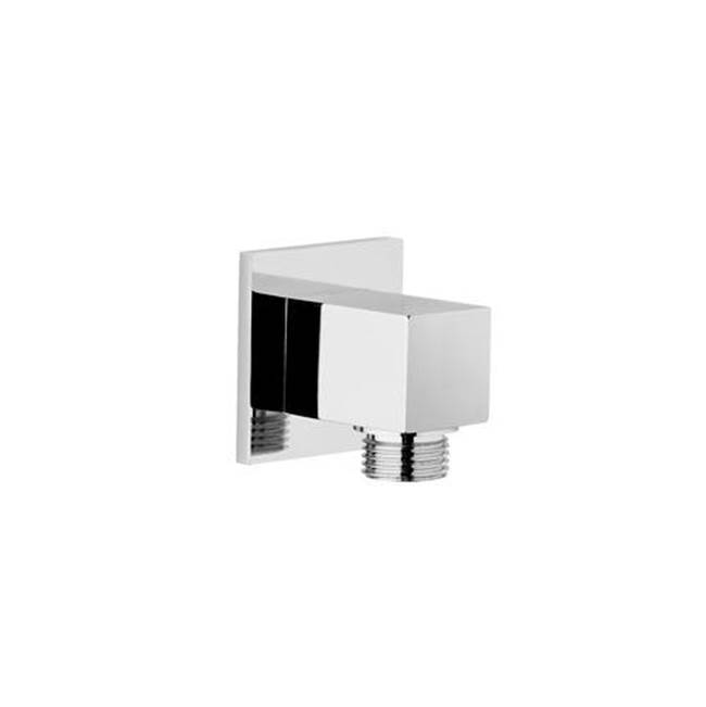 Palazzani Square Solid brass water outlet (Chrome). TRACK/QADRA