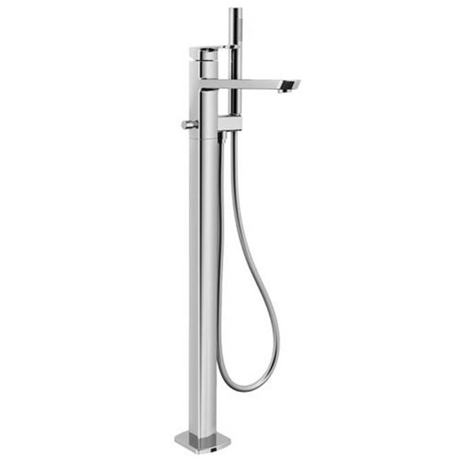 Palazzani MIS, Free standing tub faucet with handshower. (Brushed steel)