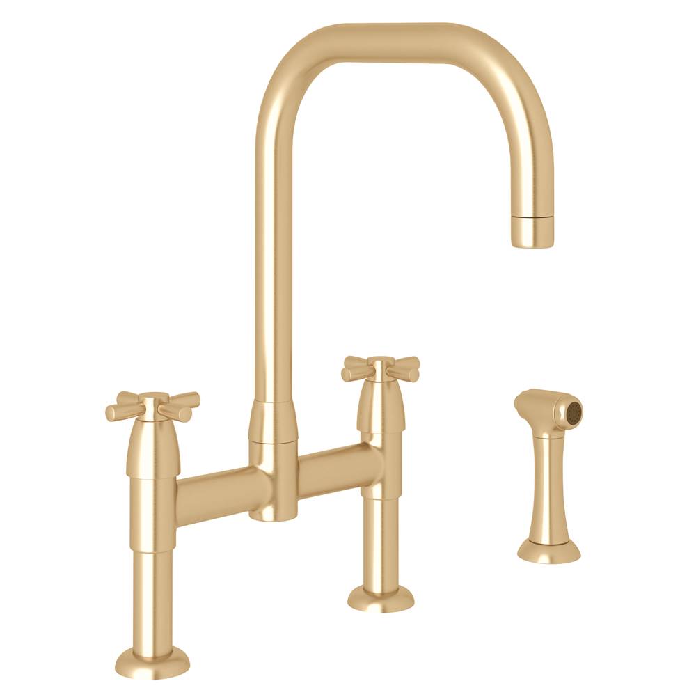 Perrin & Rowe Holborn™ Bridge Kitchen Faucet With U-Spout and Side Spray