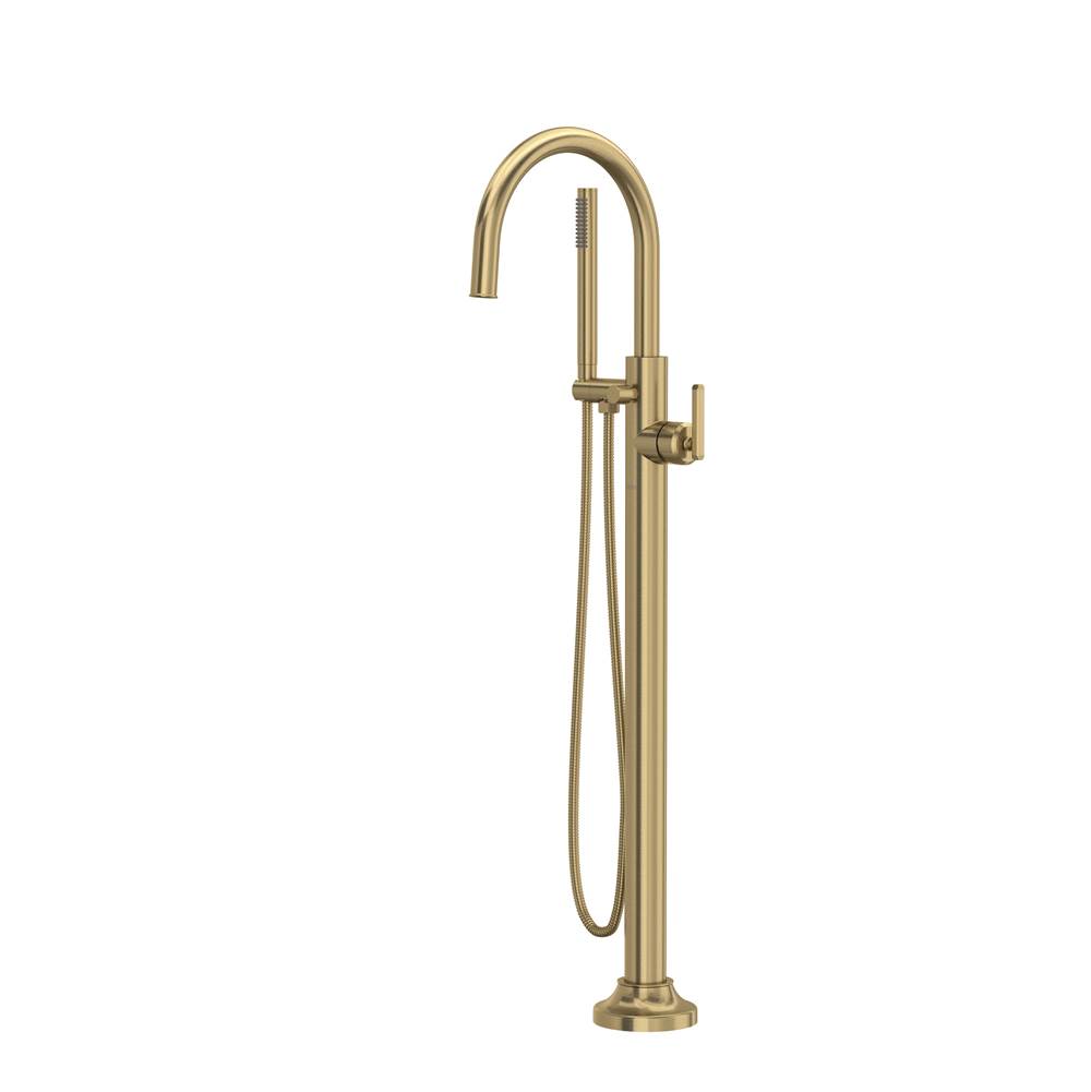 Rohl Canada Apothecary™ Single Hole Floor-Mount Tub Filler Trim
