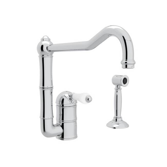 Rohl Canada Acqui® Extended Spout Kitchen Faucet With Side Spray