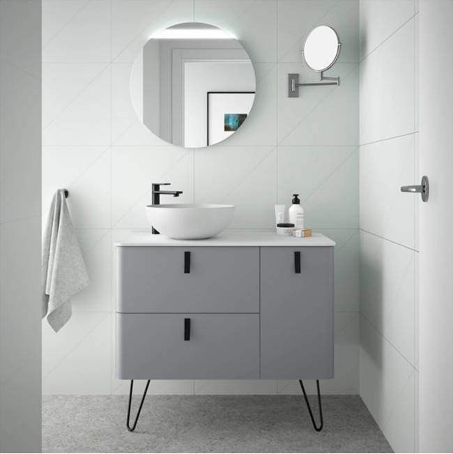 Salgar Uniiq 900 Wall Hung Vanity With 2 Drawers Right Hand Lavabo And 1 Left Soft Close Door Carbontx Interiors Humo
