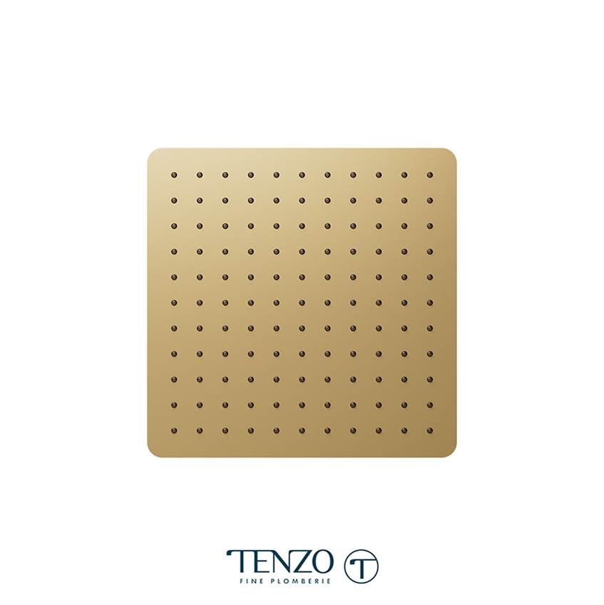 Tenzo Ceiling shower head 30x30cm (12po) brushed gold