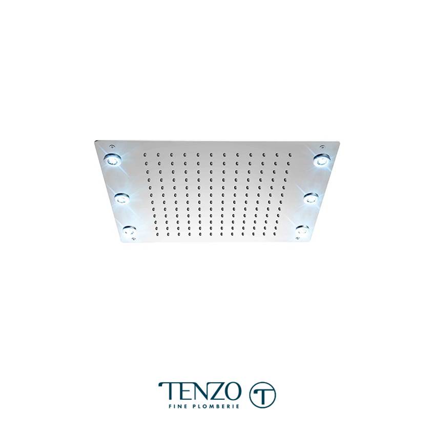 Tenzo Ceiling shwr head 33x43cm (13x17in) LED (6x) matte black