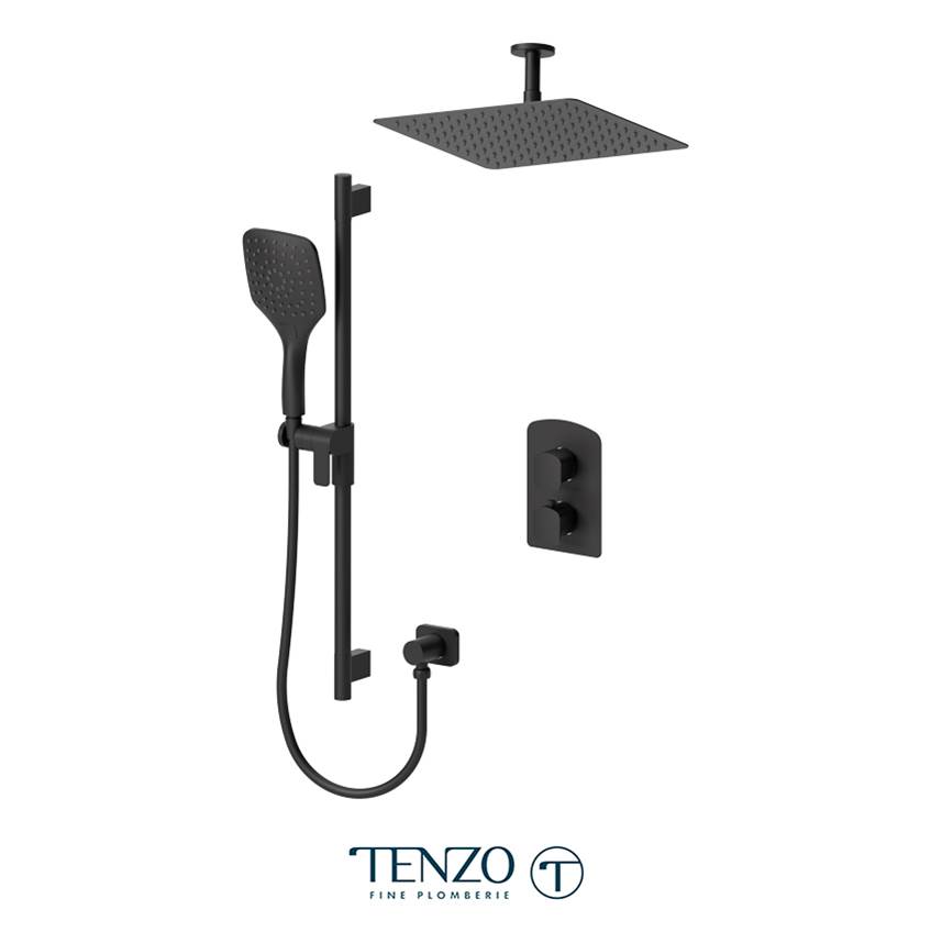 Tenzo Delano T-Box kit 2 functions pres bal matte black finish