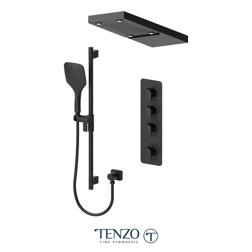 Tenzo Delano Extenza kit 3 functions thermo matte black finish
