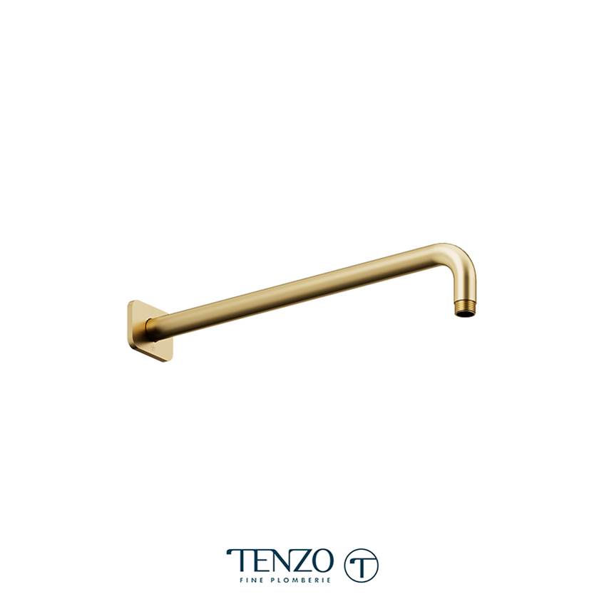 Tenzo Shwr arm wall mount 40cm (16in) brushed gold