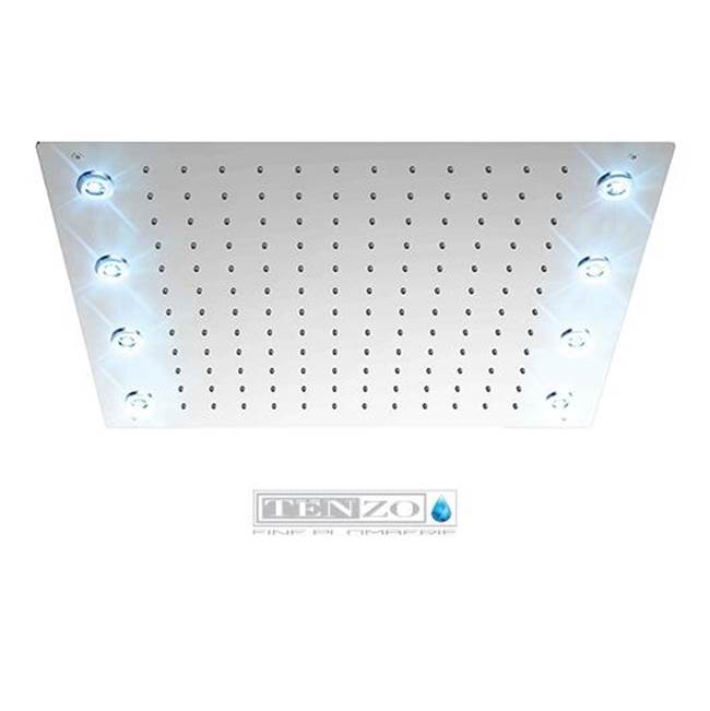 Tenzo Ceiling shwr head 43x53cm (17x21in) LED (8x) chrome