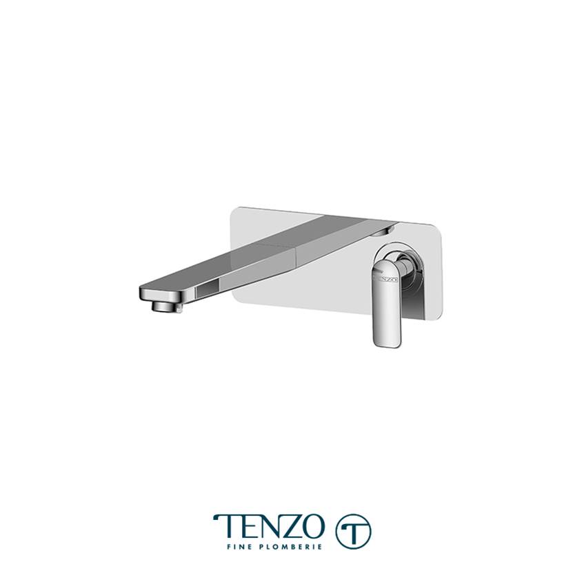 Tenzo Trim for Delano wall mount lavatory faucet 1 finishing plate chrome